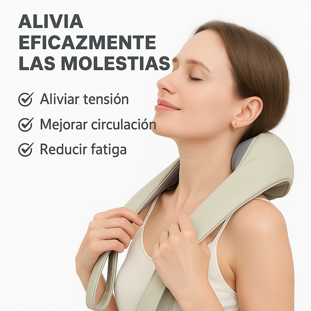 Masajeador 4 en 1 – Relajación Autónoma – Sin depender de nadie!