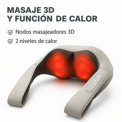 Masajeador 4 en 1 – Relajación Autónoma – Sin depender de nadie!