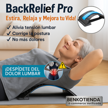 BackRelief Pro™ – Estira, Relaja y Mejora tu Vida!
