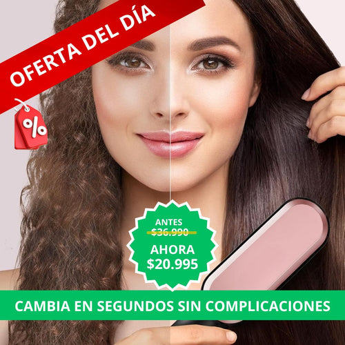 Cepillo Alisador de Cabello Profesional : Transfórmate en SEGUNDOS!