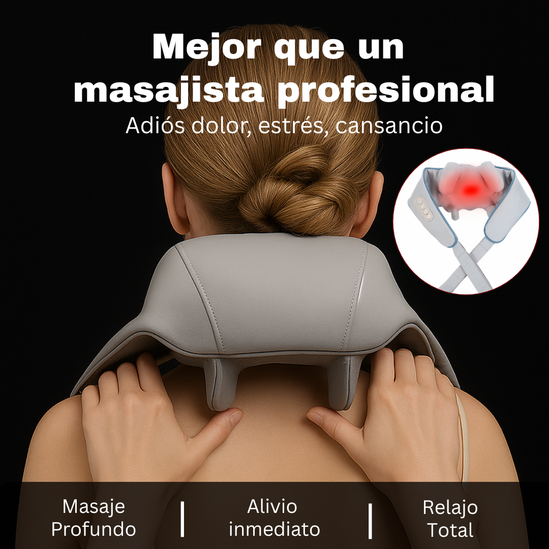Masajeador 4 en 1 – Relajación Autónoma – Sin depender de nadie!