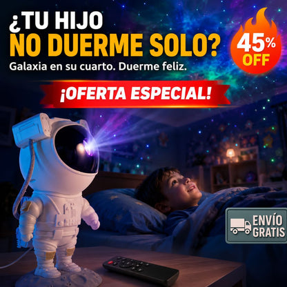 Proyector Astronauta Galaxia – Noche Sin Miedo – Niños Duermen Solos!
