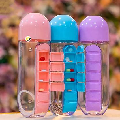 Botella Médica 3 en 1 – Hidratación y Salud en un solo paso!