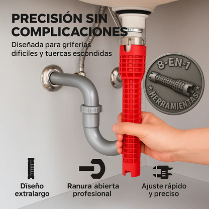 LlaveMaster 8 en 1: Precisión total en espacios estrechos!