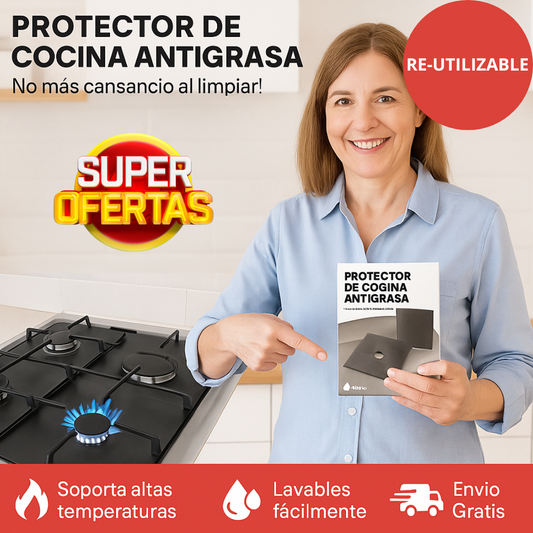 4 Protectores de Cocina:  No más grasa!