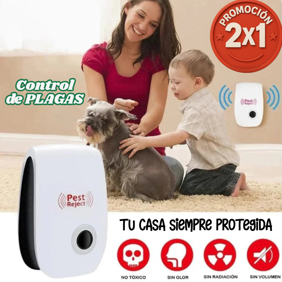 2x1  REPELENTE ULTRASÓNICO: Protección Total sin Veneno!