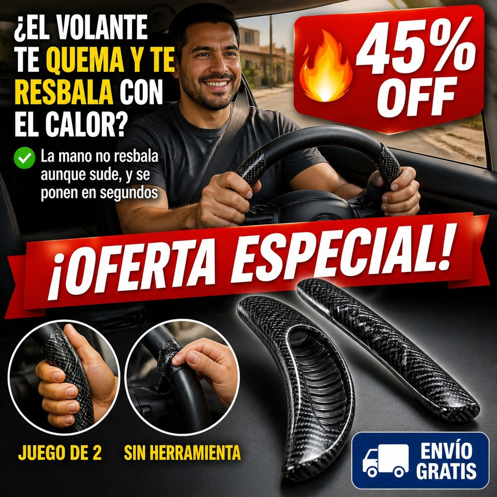 Agarre Antideslizante para Volante – Juego de 2 Piezas — imagen 1