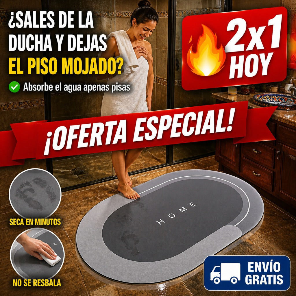 Alfombra de Baño Absorbente – Se Seca Sola en Minutos — imagen 1