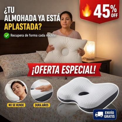Almohada Ortopédica Cervical – Sostiene el Cuello – Memory Foam — imagen 3