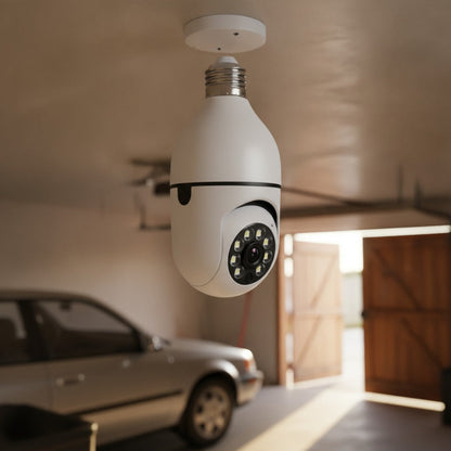 Cámara de Seguridad 360° Tipo Foco – Se Enrosca Donde Va el Bombillo — imagen 3