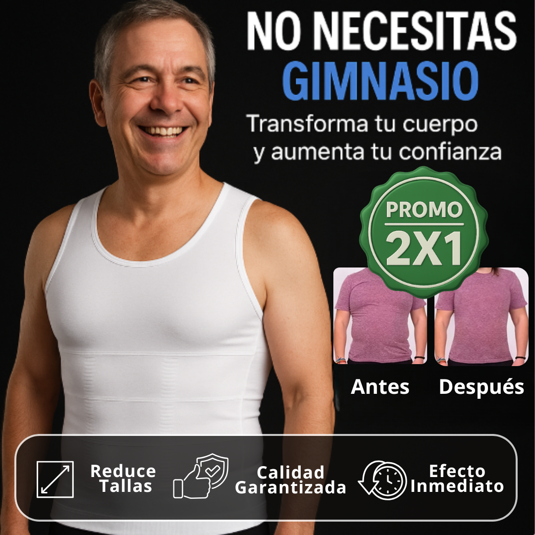2X1 Camiseta Reductora: Tu cuerpo estético sin esfuerzo!