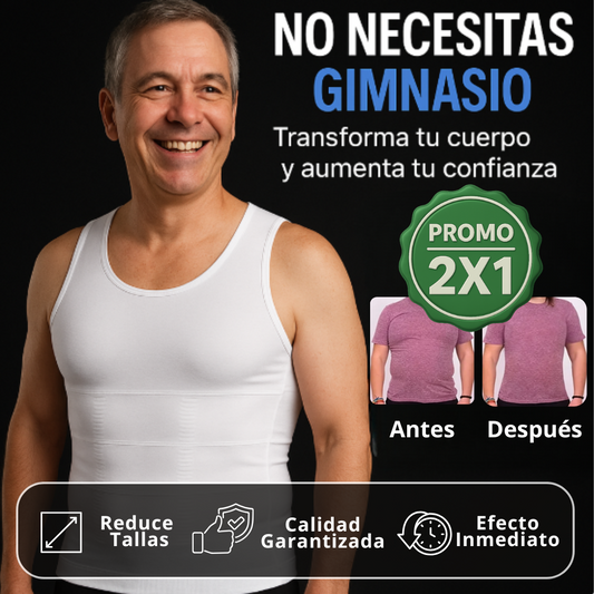 2X1 Camiseta Reductora: Tu cuerpo estético sin esfuerzo!