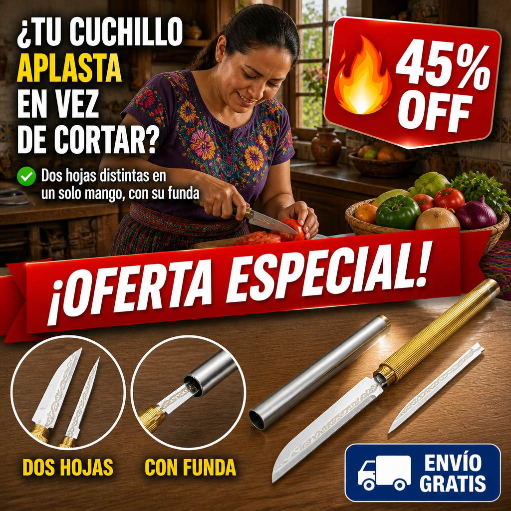 Cuchillo Doble 2 en 1 – Dos Hojas en un Solo Mango — imagen 1