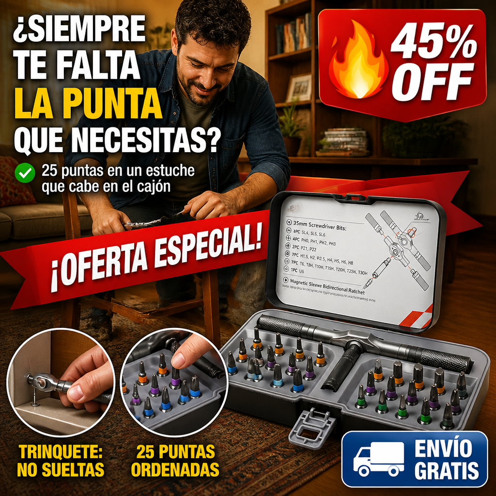 DESTORNILLADOR DE TRINQUETE MAGNÉTICO — imagen 1