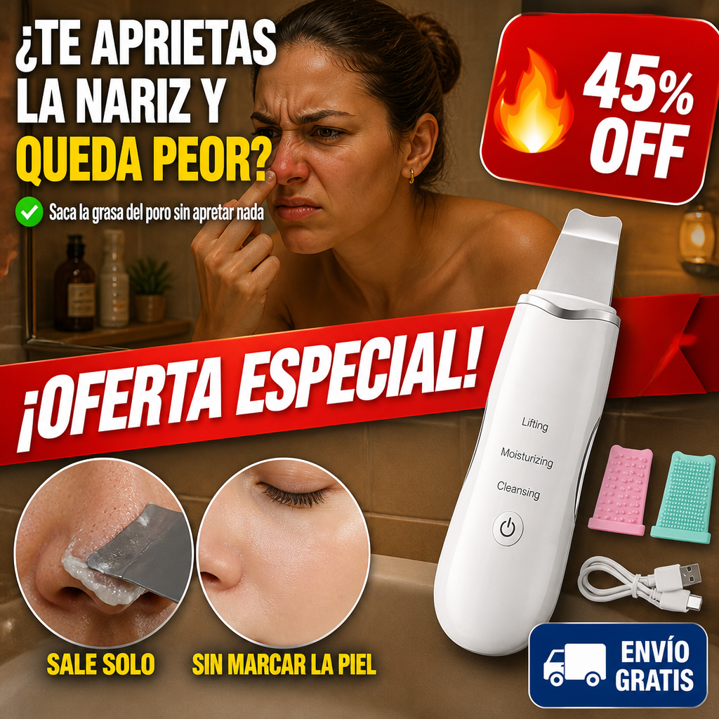 Espátula Facial Ultrasónica – Saca lo que el Jabón No Saca! — imagen 1