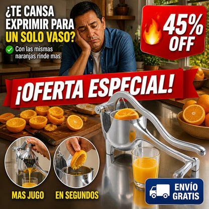 Exprimidor Manual de Aluminio – Saca Hasta la Última Gota — imagen 2