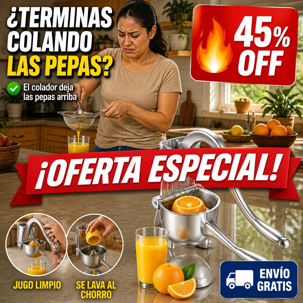 Exprimidor Manual de Aluminio – Saca Hasta la Última Gota — imagen 3