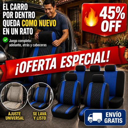 Fundas Acolchadas para Asientos – Juego Completo que Tapa lo Gastado — imagen 1