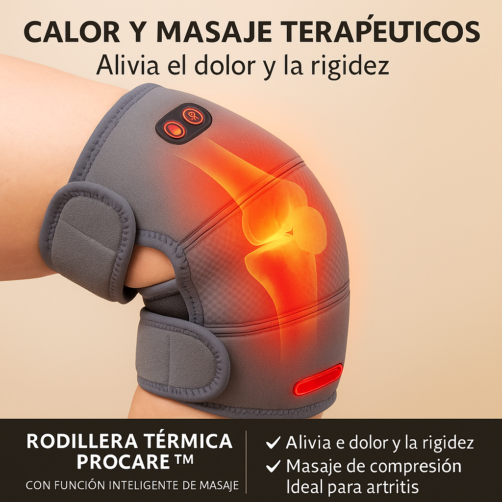 Rodillera eléctrica:  Masaje + Calor terapeutico + Alivio