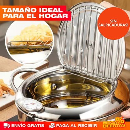 Freidora Japonesa : Sin Salpicaduras  y Más Saludable en Minutos!