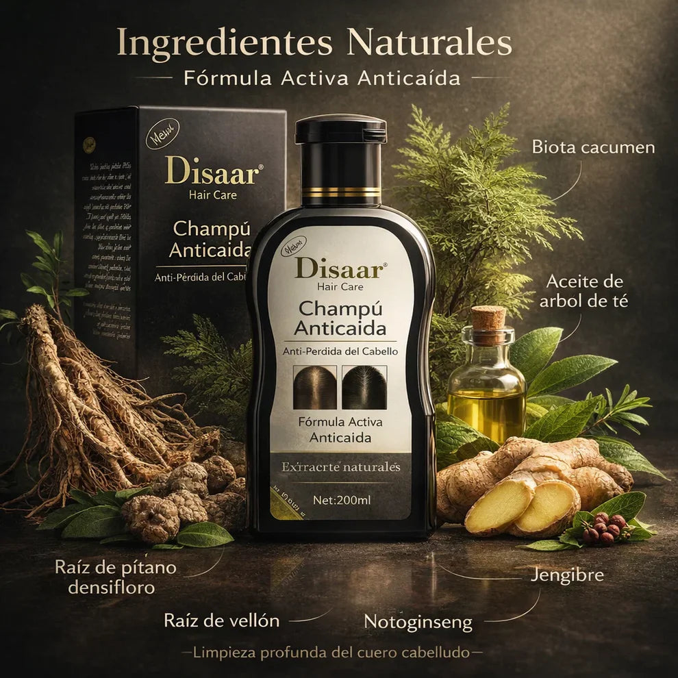 Shampoo Disaar Anticaida - Recupera tu pelo y confianza!