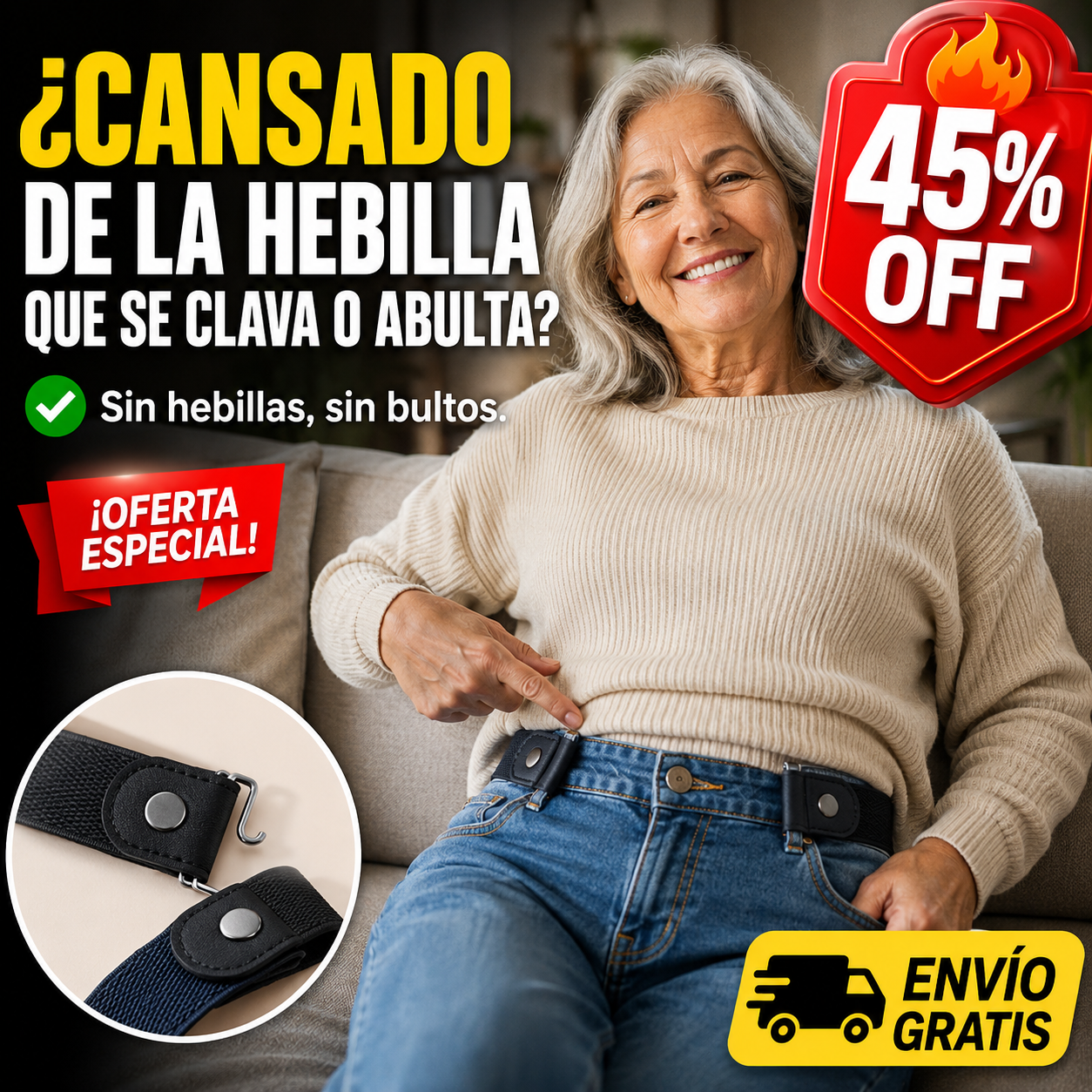 Cinturón Invisible – Sujeción Perfecta – Libertad Sin Presión — imagen 1