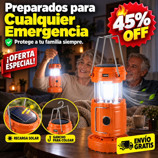 Lampara Led Ventilador De Emergencia — imagen 1