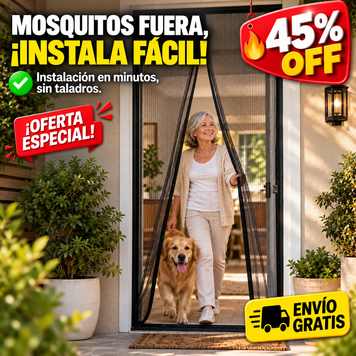 Cortina Anti Mosquitos — imagen 1