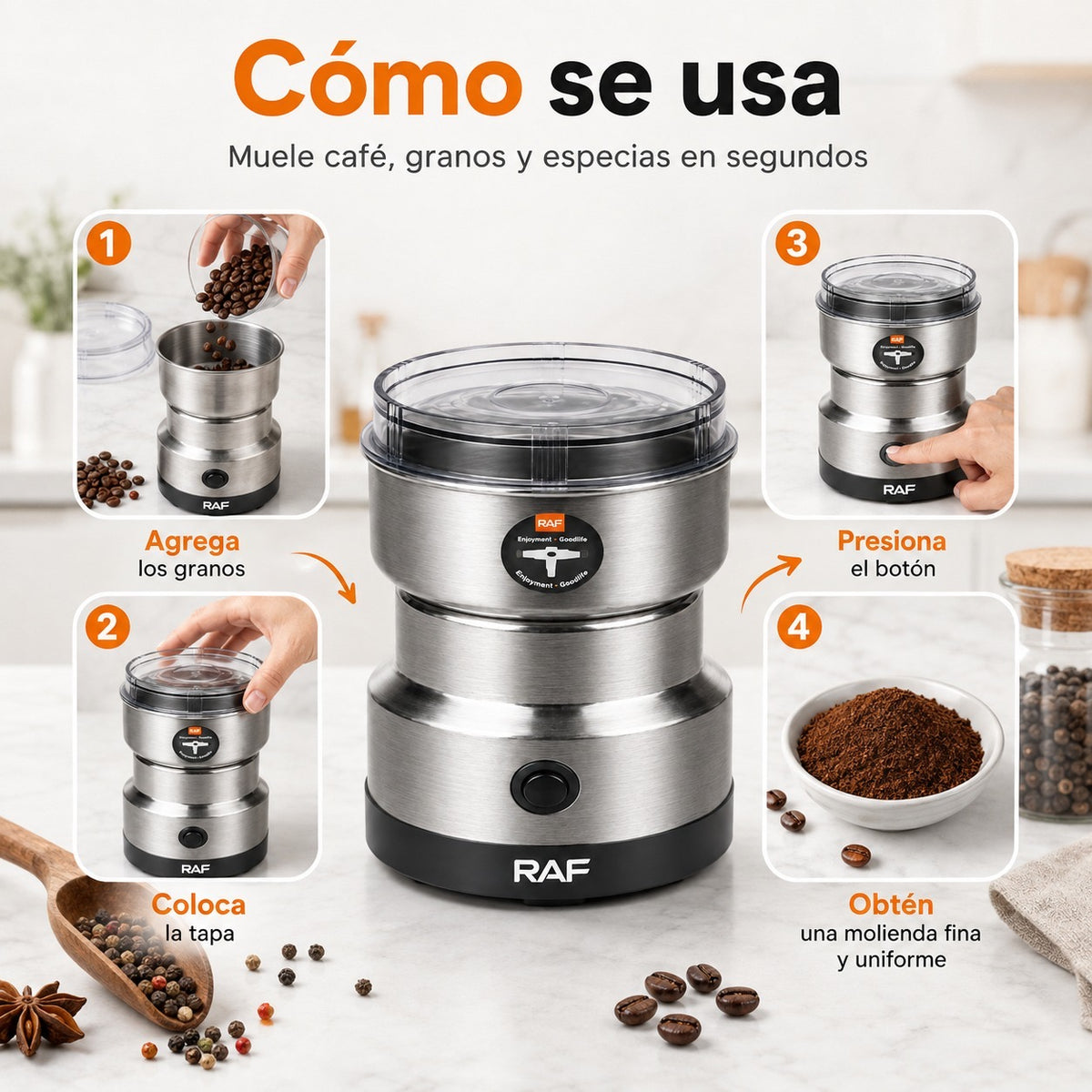 Moledor De Cafe Raf — imagen 2