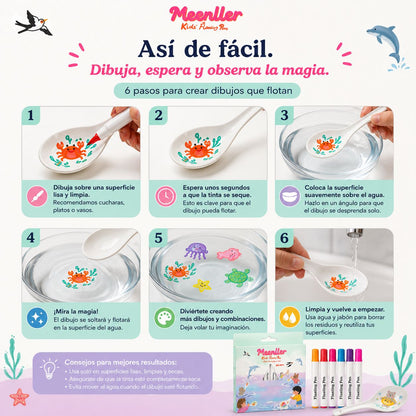 Marcadores Magicos De Tinta Flotante — imagen 3