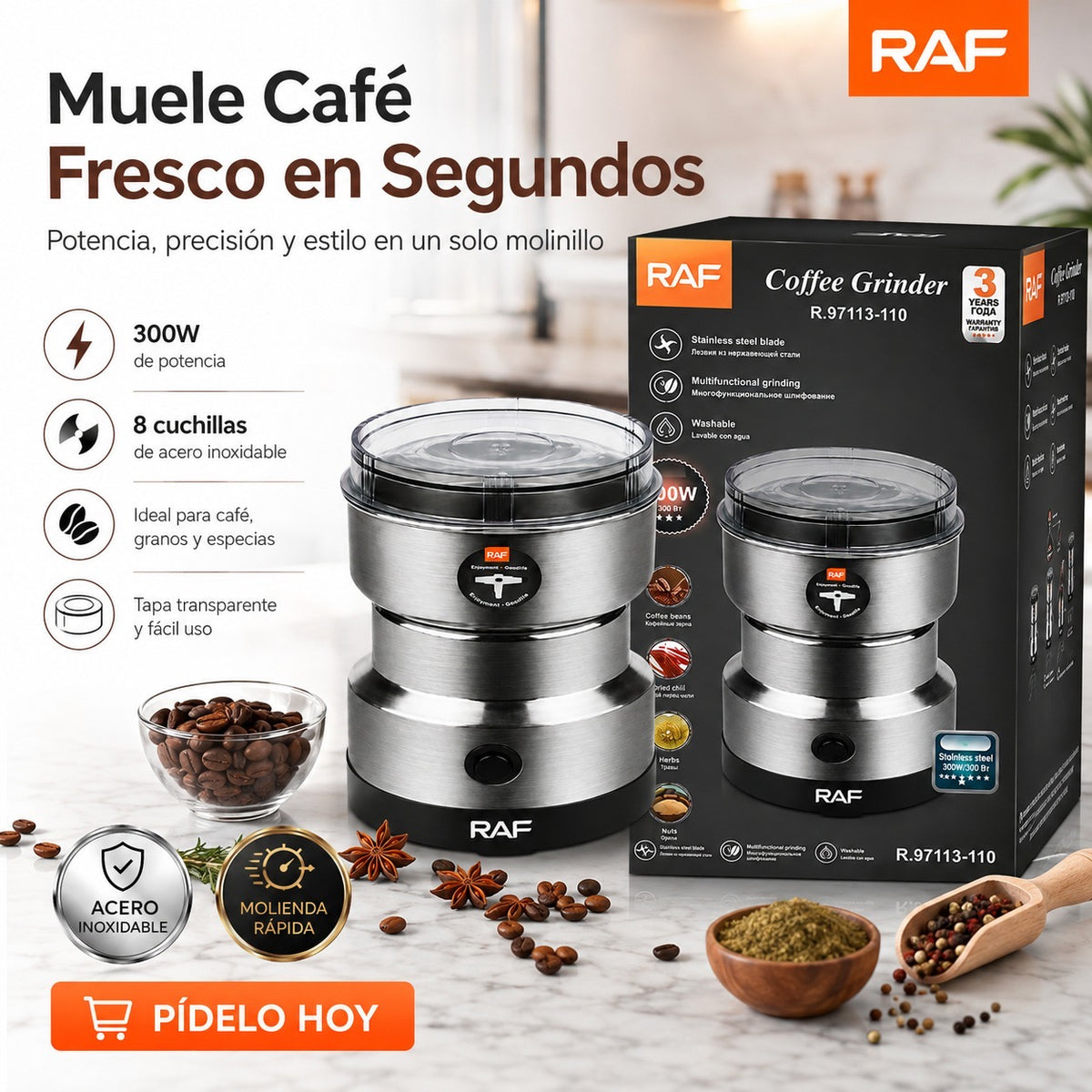 Moledor De Cafe Raf — imagen 3