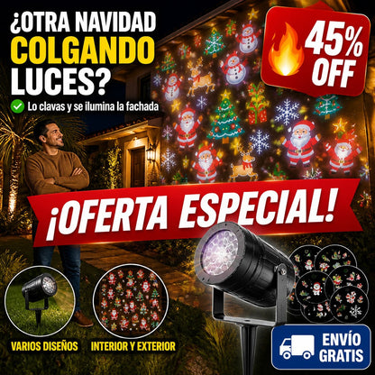Proyector LED Navideño – Ilumina Toda la Fachada – Varios Diseños — imagen 1