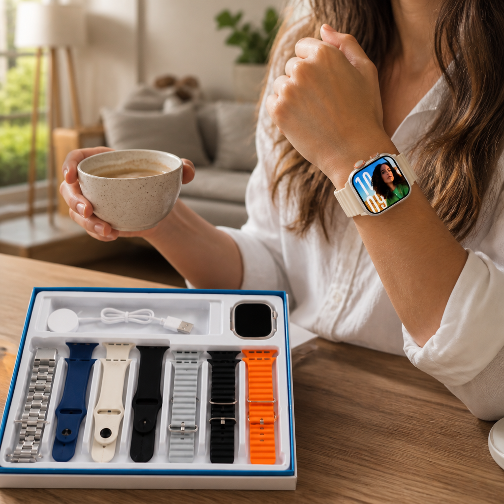 Smartwatch con 7 Correas – Un Reloj Distinto Cada Día! — imagen 3