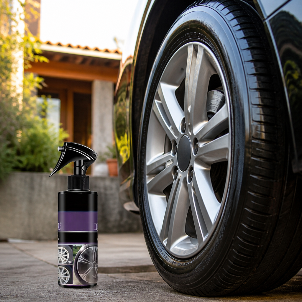 Spray Brillo para Llantas – Rocías y Vuelve el Negro Profundo! — imagen 3