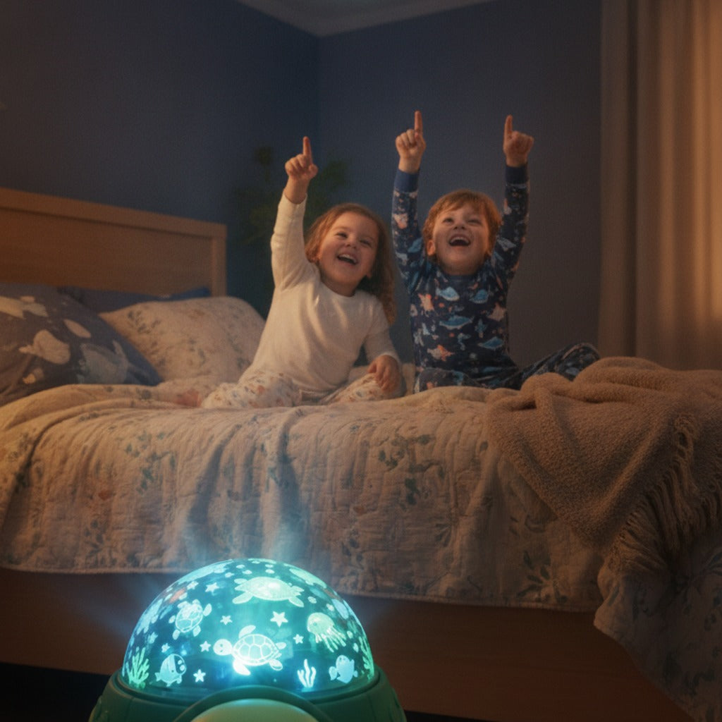 Lámpara Proyector Tortuga 360° – Se Duermen Mirando el Techo — imagen 3