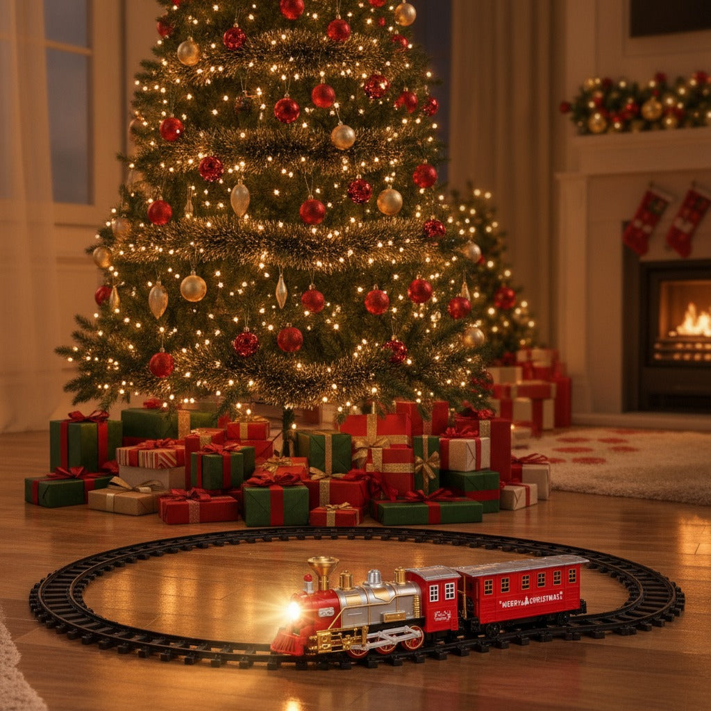 Tren Navideño 13 Piezas – Da la Vuelta al Árbol con Luz y Sonido — imagen 2