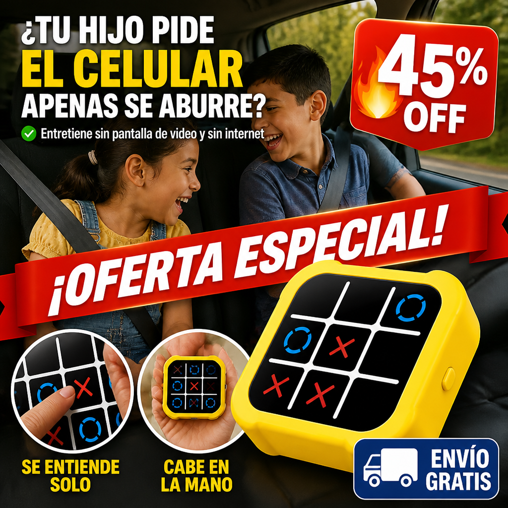 Tres en Raya Electrónico – Entretiene Sin Pantalla ni Internet! — imagen 1