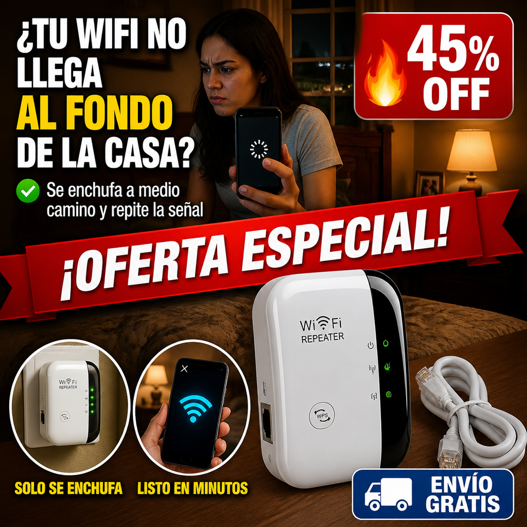 Repetidor WiFi – Internet Hasta en la Pieza del Fondo! — imagen 1